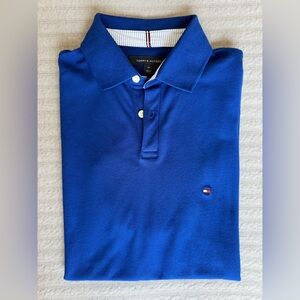 Tommy Hilfiger Men’s Blue Stretch Polo Shirt | Size M | Like New